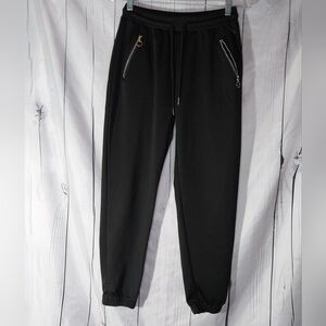 Indero Black Emo Goth Joggers
